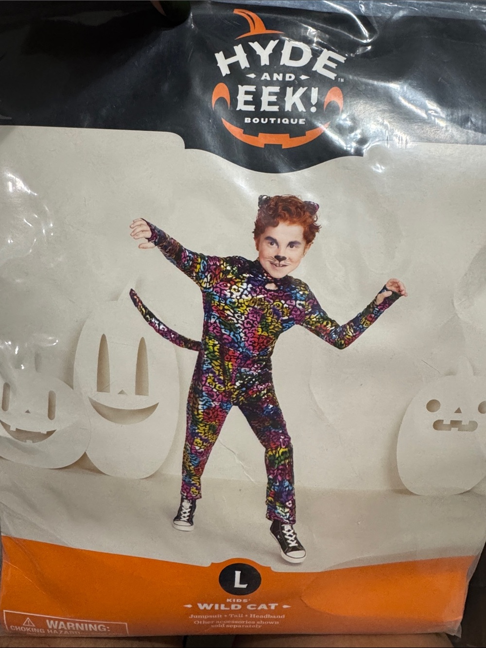 Hyde & Eek! Multicolor Kids Wild Cat Costume